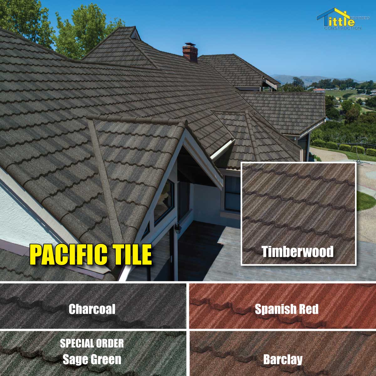 metal-roof-pacific-tile-color-samples pacific tile metal roof shingles
