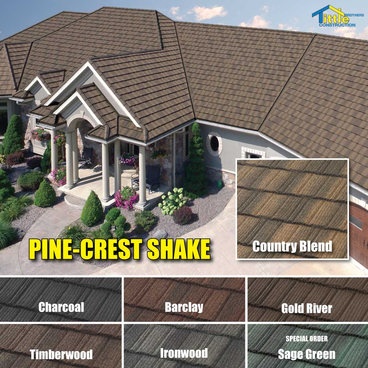 metal-roof-pine-crest-shake-color-samples pine-crest shake style metal roof shingle